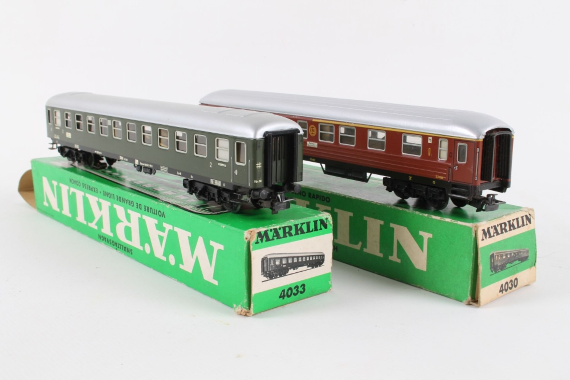 Märklin zwei internationale D-Zug Wagen