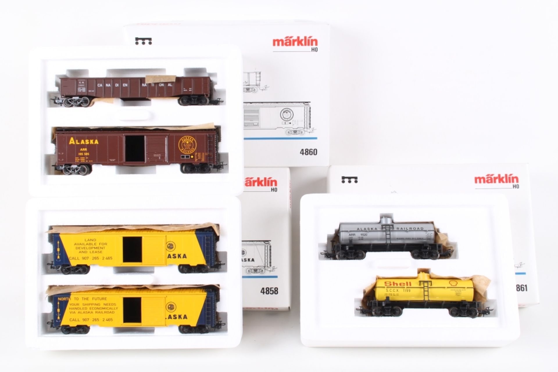 Märklin drei Güterwagen-Sets