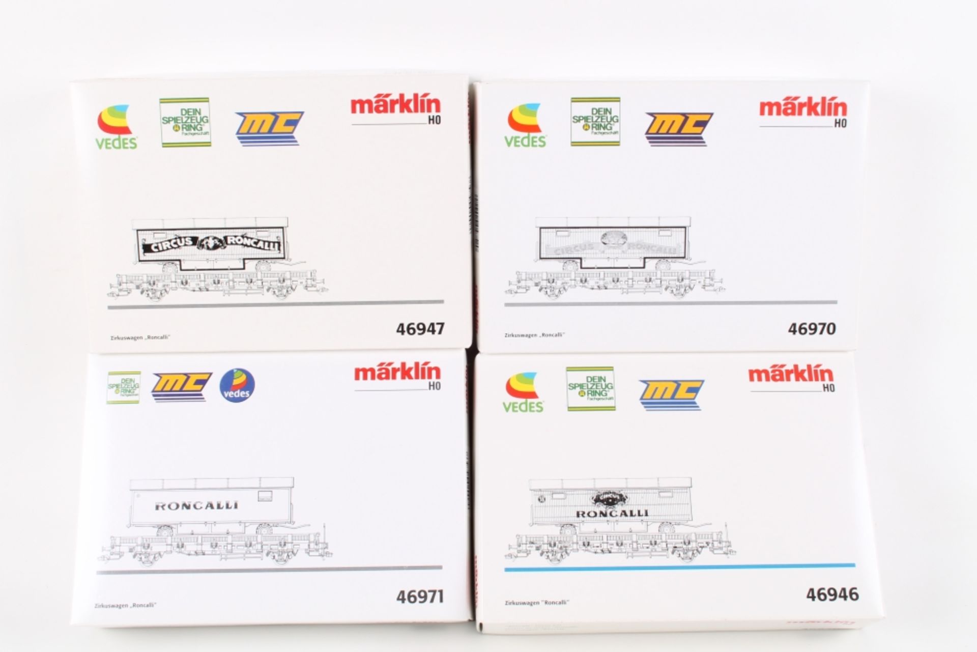 Märklin vier Wagen-Sets