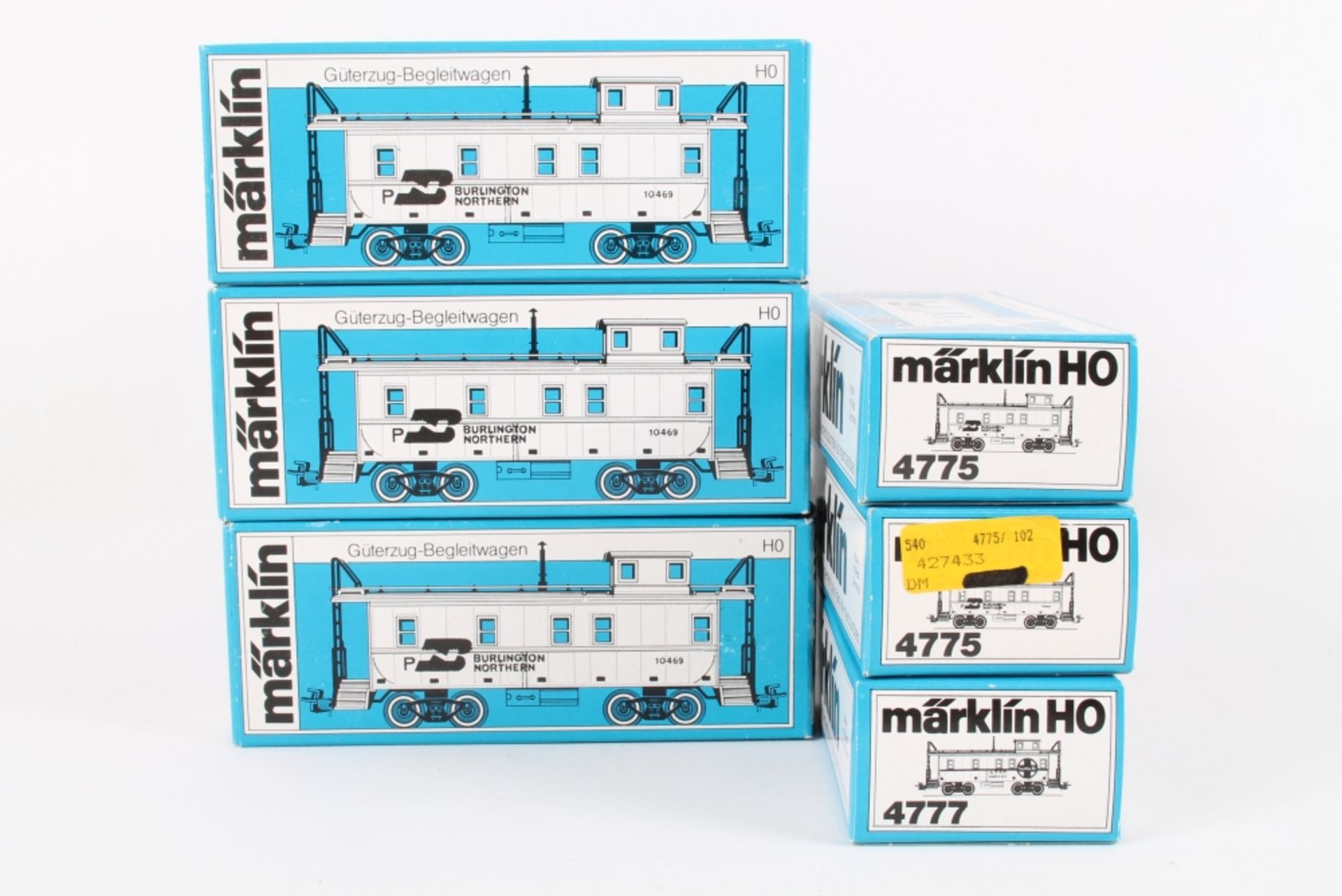 Märklin sechs US-Güterwagen