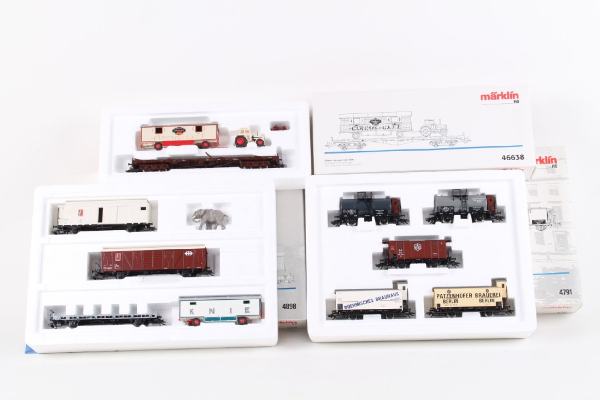 Märklin drei Wagen-Sets