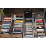 Two boxes of assorted CD's