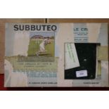 A vintage Subbuteo cricket set