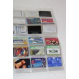 A selection of collectable phone cards