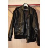 A vintage leather flight jacket size XL