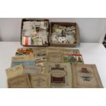 A large selection of vintage cigarette albums & loose cigarette cards