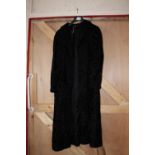 A ladies vintage black coat