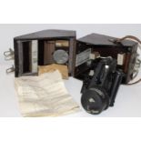 A WW2 period Lancaster bomber bubble sextant in original bakelite case