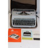 A vintage Imperial portable typewriter