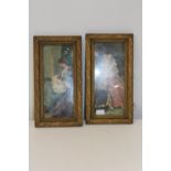 A pair of gilt framed Victorian prints 41cm x 21cm