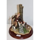 A collectable Border Fine Arts figure 'Dogs & Pups'.