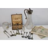 A selection of silver plated wares