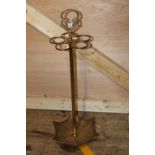 A vintage brass stick stand 80cm tall Collection Only