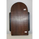 A vintage wooden shove halfpenny board