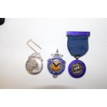 Three hallmarked silver medals