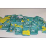 A box of new assorted data/sim cards