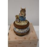 A boxed Border Fine Arts Brambly Hedge figure "Wilfred" musical figure