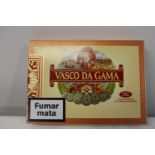 A sealed box of twenty five Vasco Da Gama cigars