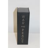 A boxed limited edition copy of Tolstoy's War & Peace folio society 447/1750 2006 printing