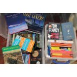 Two boxes of assorted books (trains planes automobiles) Collection only