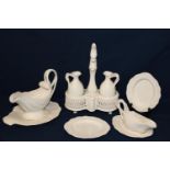 A selection of collectable Leeds Royal cream ware