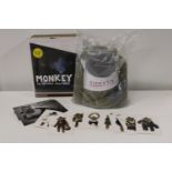 A boxed as new "Monkey" soft toy and ephemera etc h34cm