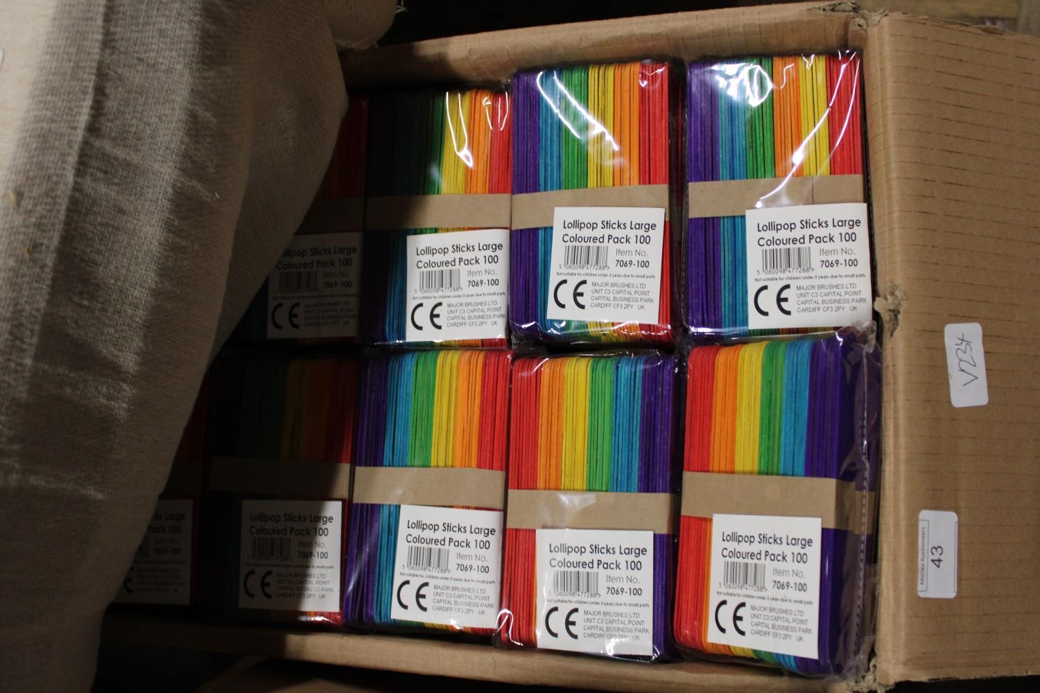 A large qty of new coloured lollipop sticks - Image 2 of 3