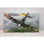 A boxed Airfix Spitfire model. Complete & unused