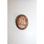 A silver & gilt cameo