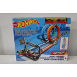 A boxed Hot Wheels set