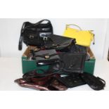 A large selection of handbags etc