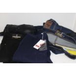 Four assorted pairs of jeans including Yves Saint Laurent and Comptoir des Cotonnies new with tags