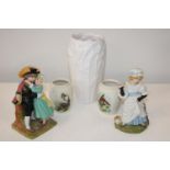 Two collectable Madame Toussauds figures and other ceramics