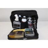 A new cased car cleaning set