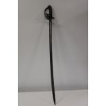 A Victorian 1822/45 infantry officers sword. 32 inch blade with VR cypher cartouche collection only