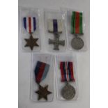 A group of WW2 medals