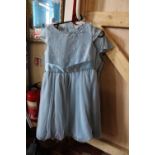 Three blue bridesmaids dresses Heirloom by John Lewis