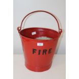 A vintage galvanised fire bucket