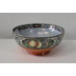 A Mailing ware lustre bowl 10cm tall x 22cm in diameter