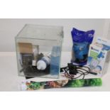 A complete fish tank & accessories