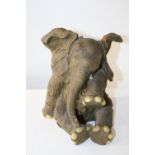 A smaller resin elephant 27cm tall