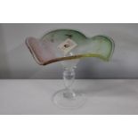 A large Murano glass table centre piece 29cm tall x 34 cm in diameter