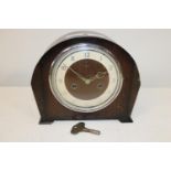 a Smiths oak cased mantle clock (needs attn)
