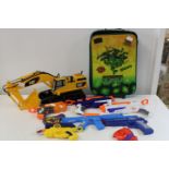 A selection of child's toys, Nerf guns etc