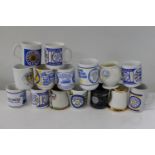 A job lot of mainly Leeds United mugs Collection Only