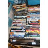 A tray of DVD's