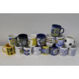A box of new Leeds United mugs Collection Only