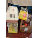 A selection of assorted hamster cages & accessories etc Collection Only