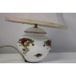 A Royal Albert Old Country Roses lamp base