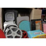 A box of assorted 8mm & 35mm films Collection Only
